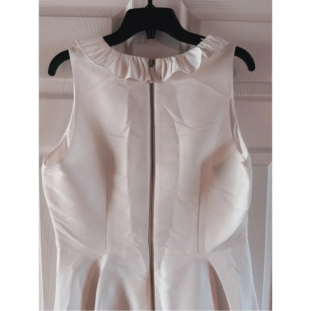 Ted Baker Cream Ruffled Dress - Picture 5 of 6